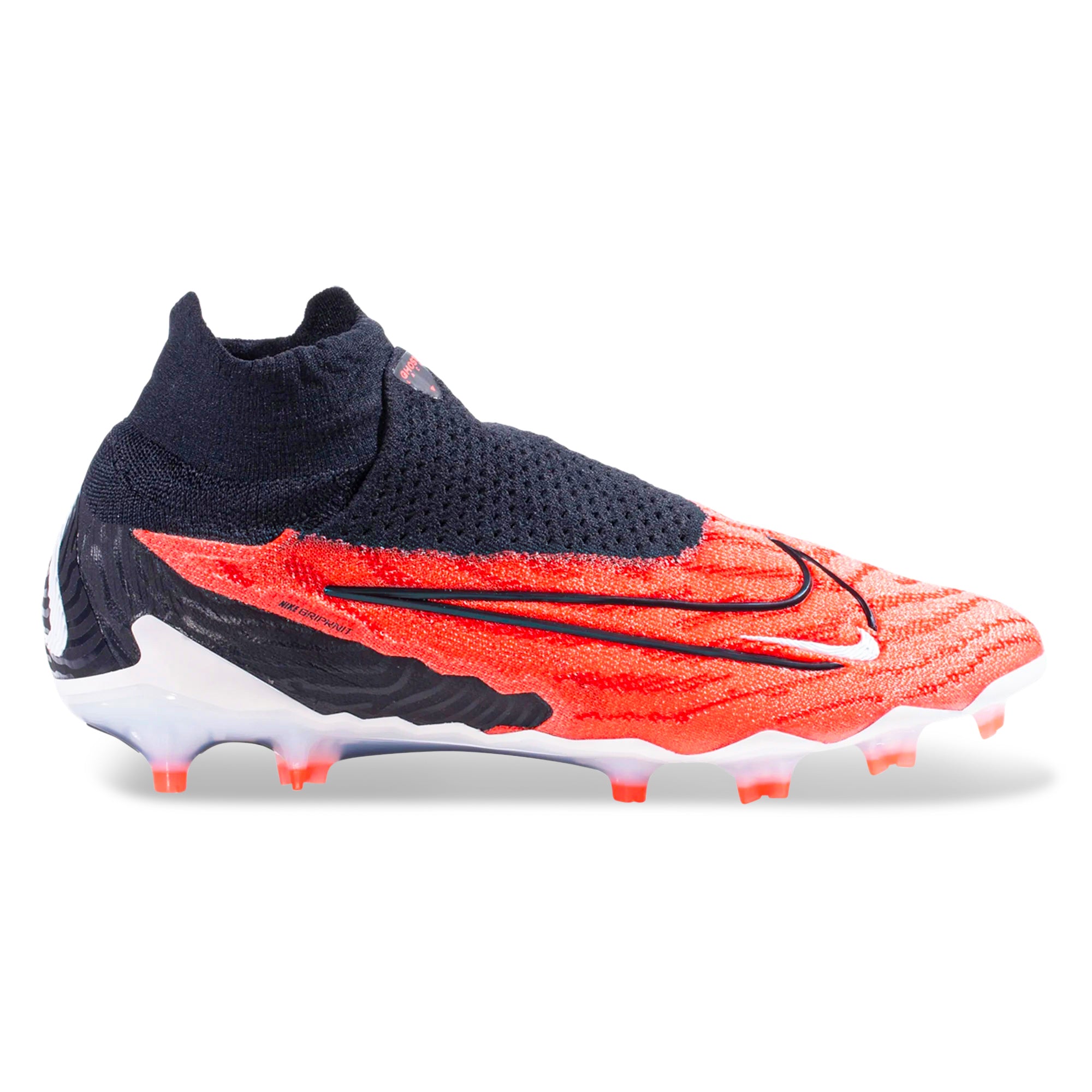 Nike Phantom GX Elite DF Firm Ground Soccer Cleats (Bright Crimson/Black)