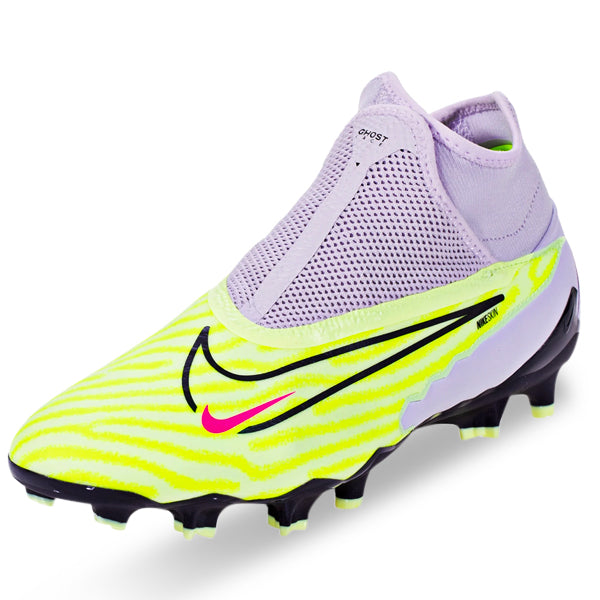 Nike Phantom GX Pro DF Firm Ground Soccer Cleats (Barely Volt/Gridiron)