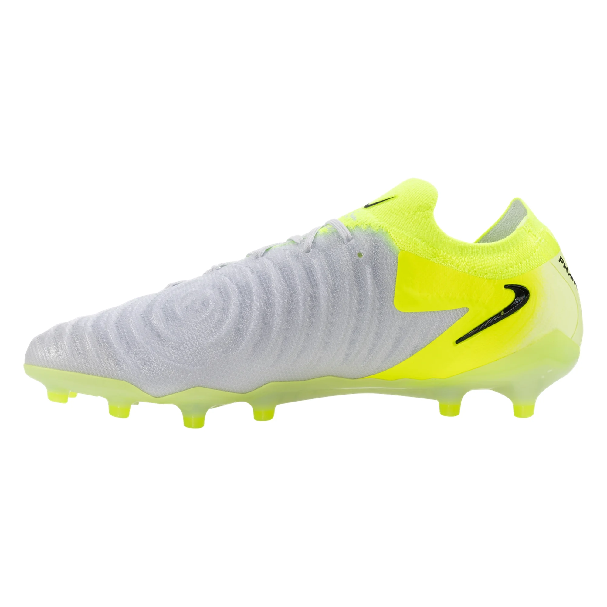 Nike Phantom GX II エリート AG-PROグレー/イエロー Nike Phantom GX II Elite AG-Pro Soccer Cleats (Metallic