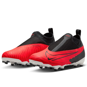 Nike Jr. Phantom GX Academy DF FG/MG Soccer Cleats (Bright Crimson/White)