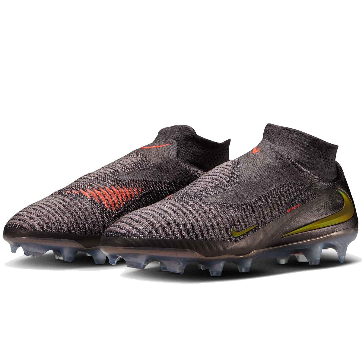 Nike Phantom 6 High Elite LV8 FG Soccer Cleats (Medium Ash/Gold Amber)