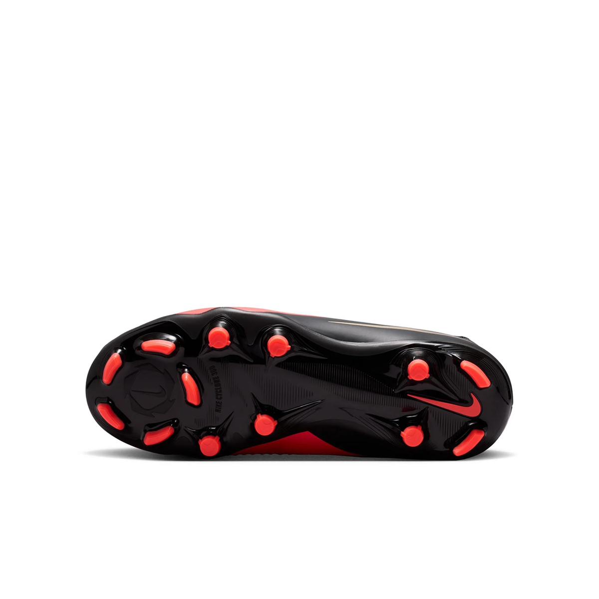 Nike Jr. Phantom 6 High Academy FG/MG Soccer Cleats (Bright Crimson/Black)