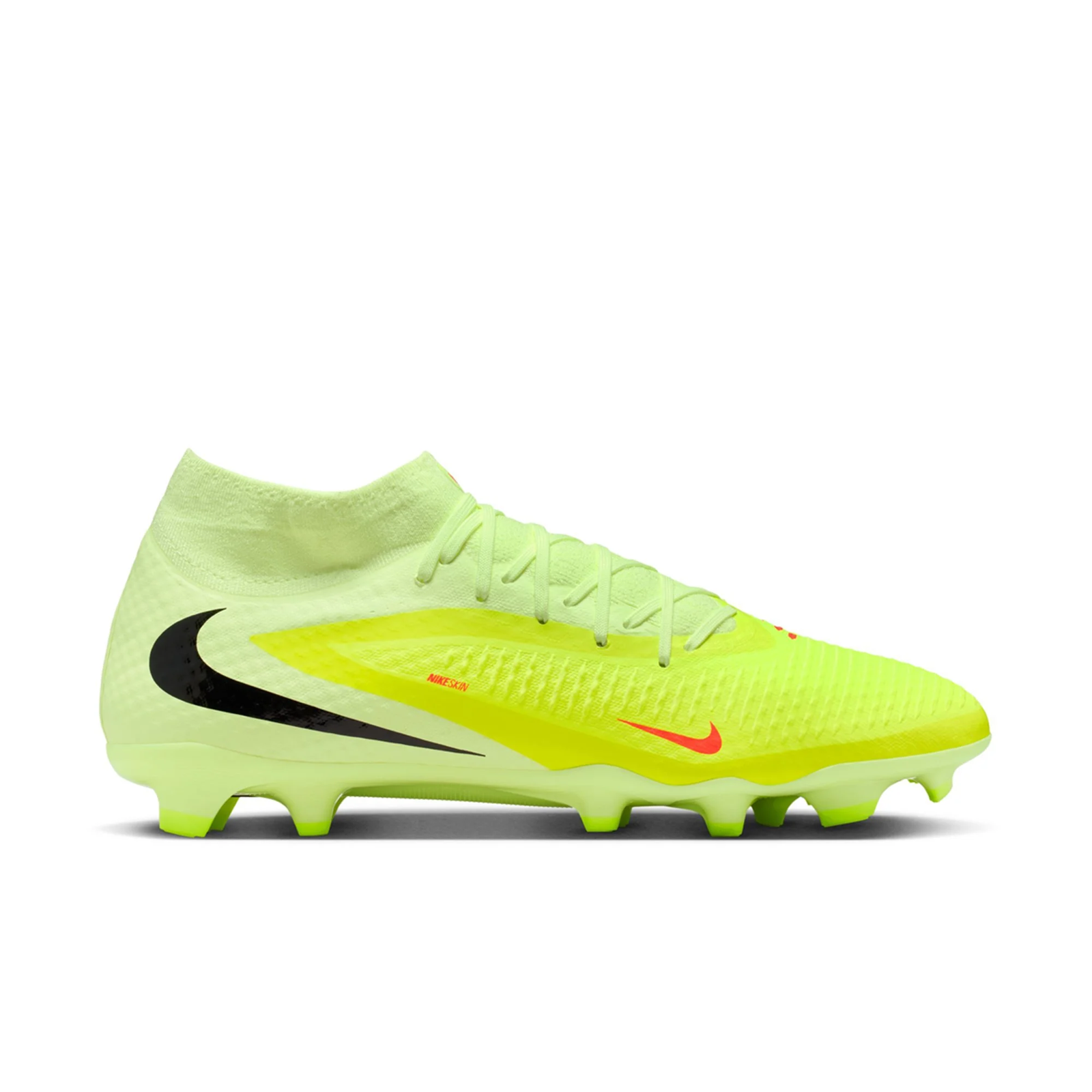 Nike Phantom 6 High Academy FG/MG Soccer Cleats (Hyper Crimson/Limelight)