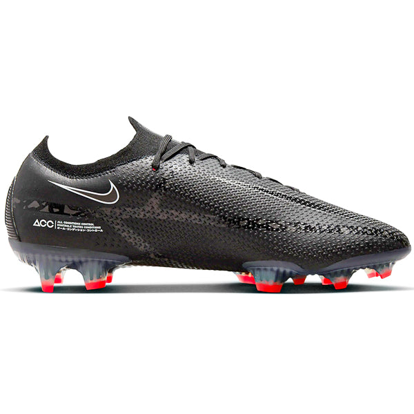 Nike Phantom GT2 Elite FG (Black/Dark Smoke Grey) - Soccer Wearhouse