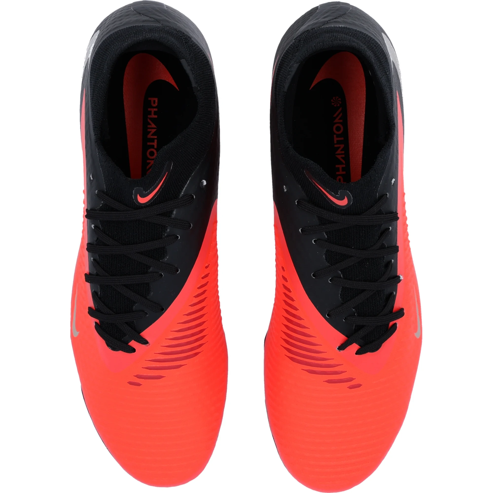 Nike Phantom 6 High Academy FG/MG Soccer Cleats (Bright Crimson/Blur Black)