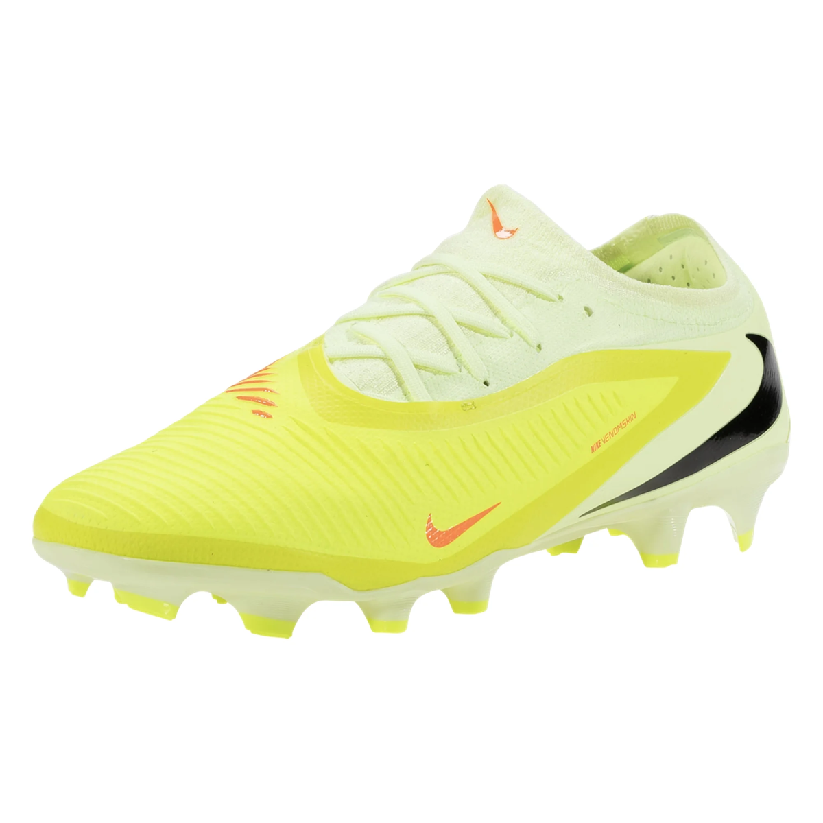 Nike Phantom 6 Low Pro Firm Ground Soccer Cleats (Hyper Crimson/Black/Limelight)