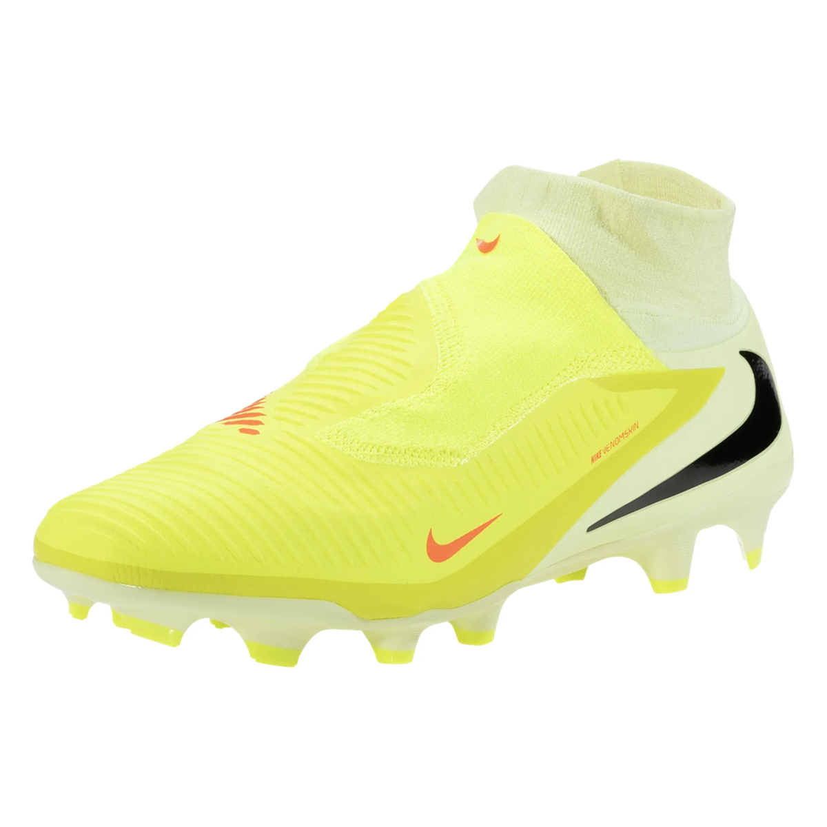 Nike Phantom 6 High Pro Firm Ground Soccer Cleats (Hyper Crimson/Black/Limelight)
