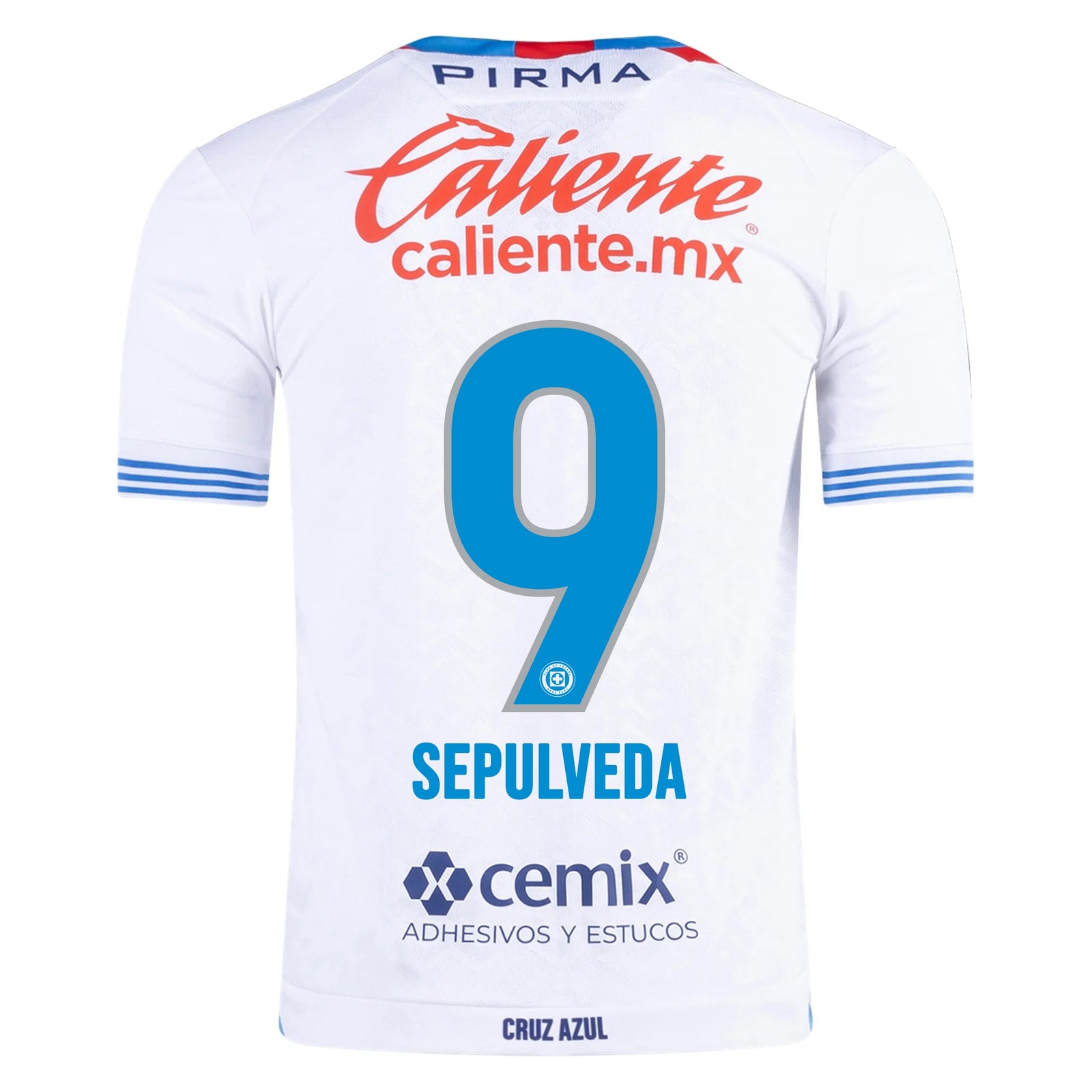 Pirma Angel Sepulveda Cruz Azul Away Jersey 24/25 (White/Blue) | SoccerWearhouse