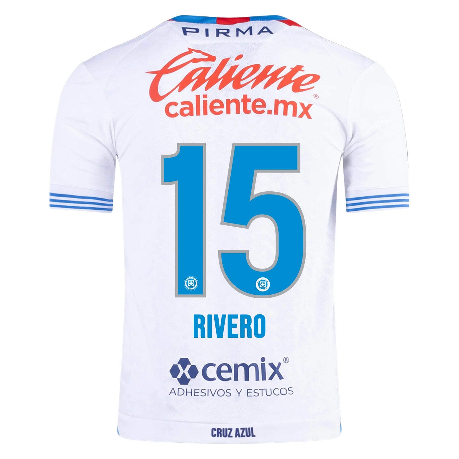 Pirma Ignacio Rivero Cruz Azul Away Jersey 24/25 (White/Blue) | SoccerWearhouse