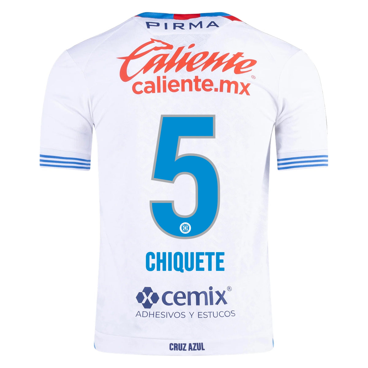 Pirma Jesus Chiquete Orozco Cruz Azul Away Jersey 24/25 (White/Blue) | SoccerWearhouse