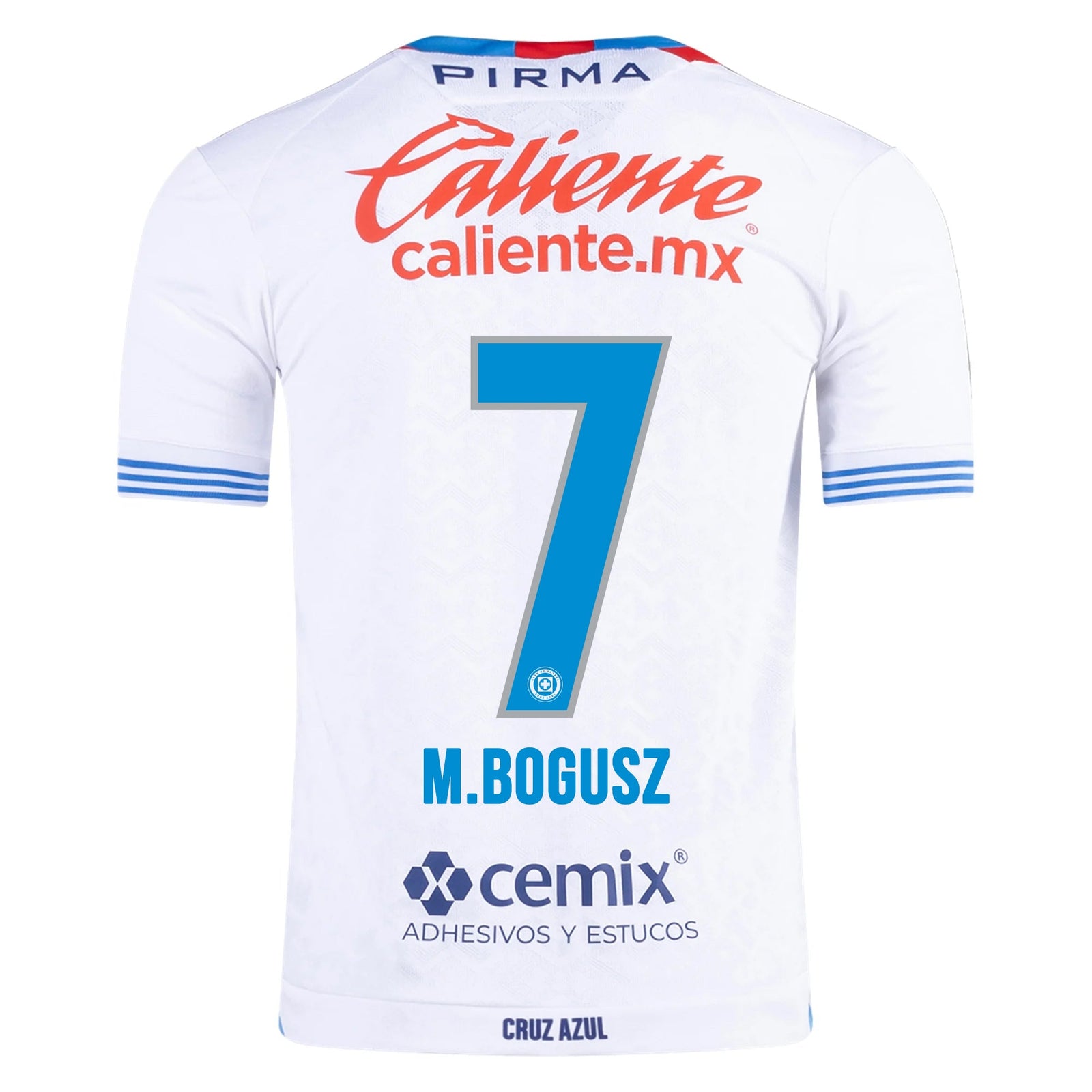Pirma Mateusz Bogusz Cruz Azul Away Jersey 24/25 (White/Blue) | SoccerWearhouse