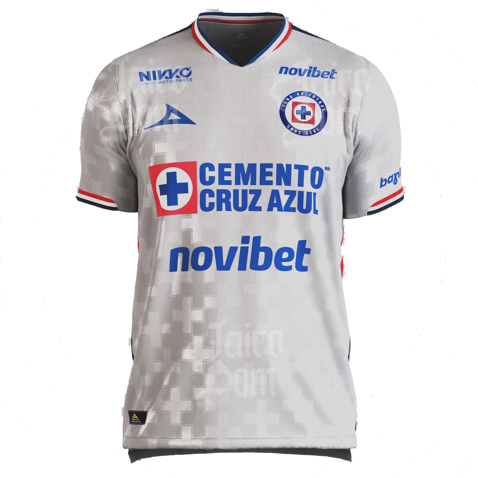 Pirma Men's Cruz Azul Away Jersey 25/26 (Grey) | SoccerWearhouse