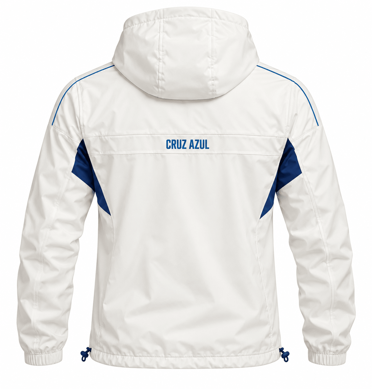 Pirma Men's Cruz Azul Windbreaker Jacket (White/Blue) | SoccerWearhouse