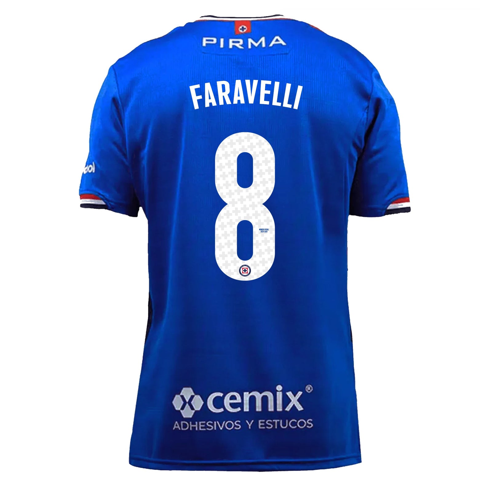 Pirma Men's Lorenzo Faravelli Cruz Azul Home Jersey 25/26 (Blue) | SoccerWearhouse