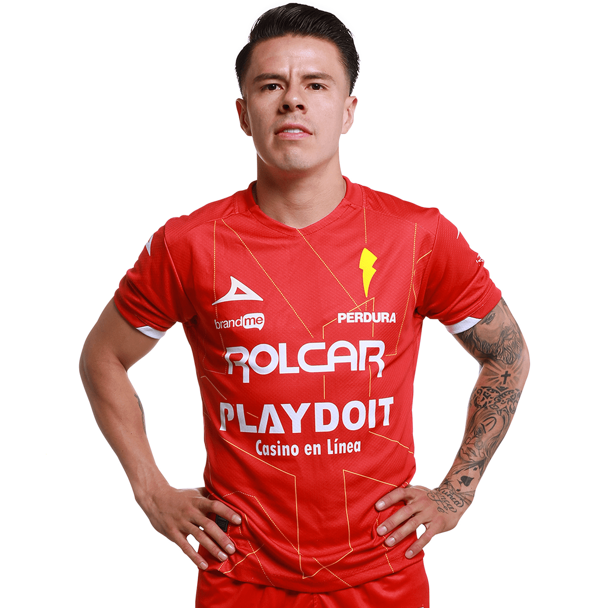 Pirma Men's Necaxa Away Jersey 25/26 (Red/Yellow) | SoccerWearhouse
