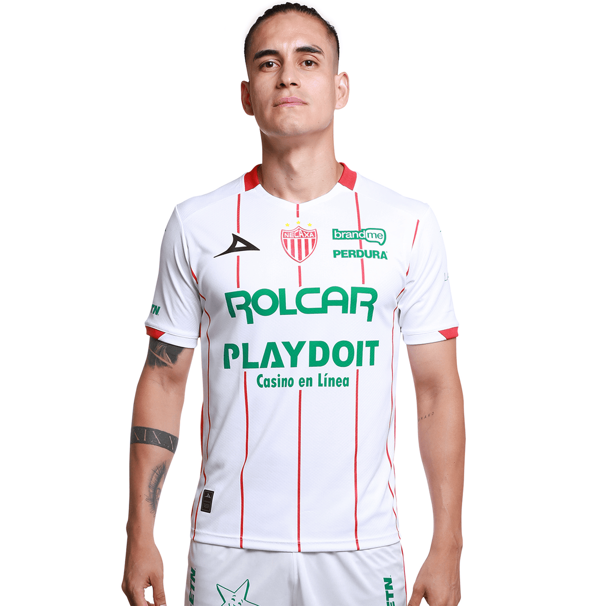 Pirma Men's Necaxa Home Jersey 25/26 (White/Red) | SoccerWearhouse