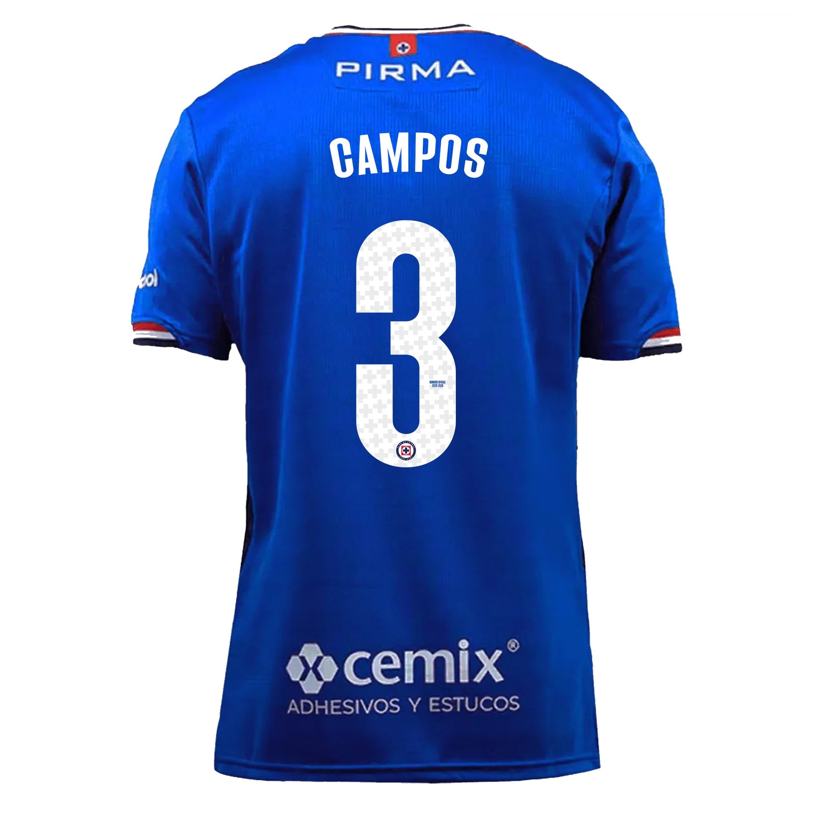 Pirma Men's Omar Campos Cruz Azul Home Jersey 25/26 (Blue) | SoccerWearhouse