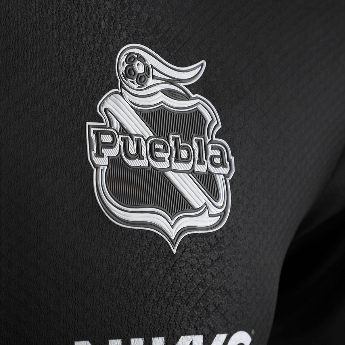 Pirma Men's Puebla Away Jersey 25/26 (Black/White) | SoccerWearhouse