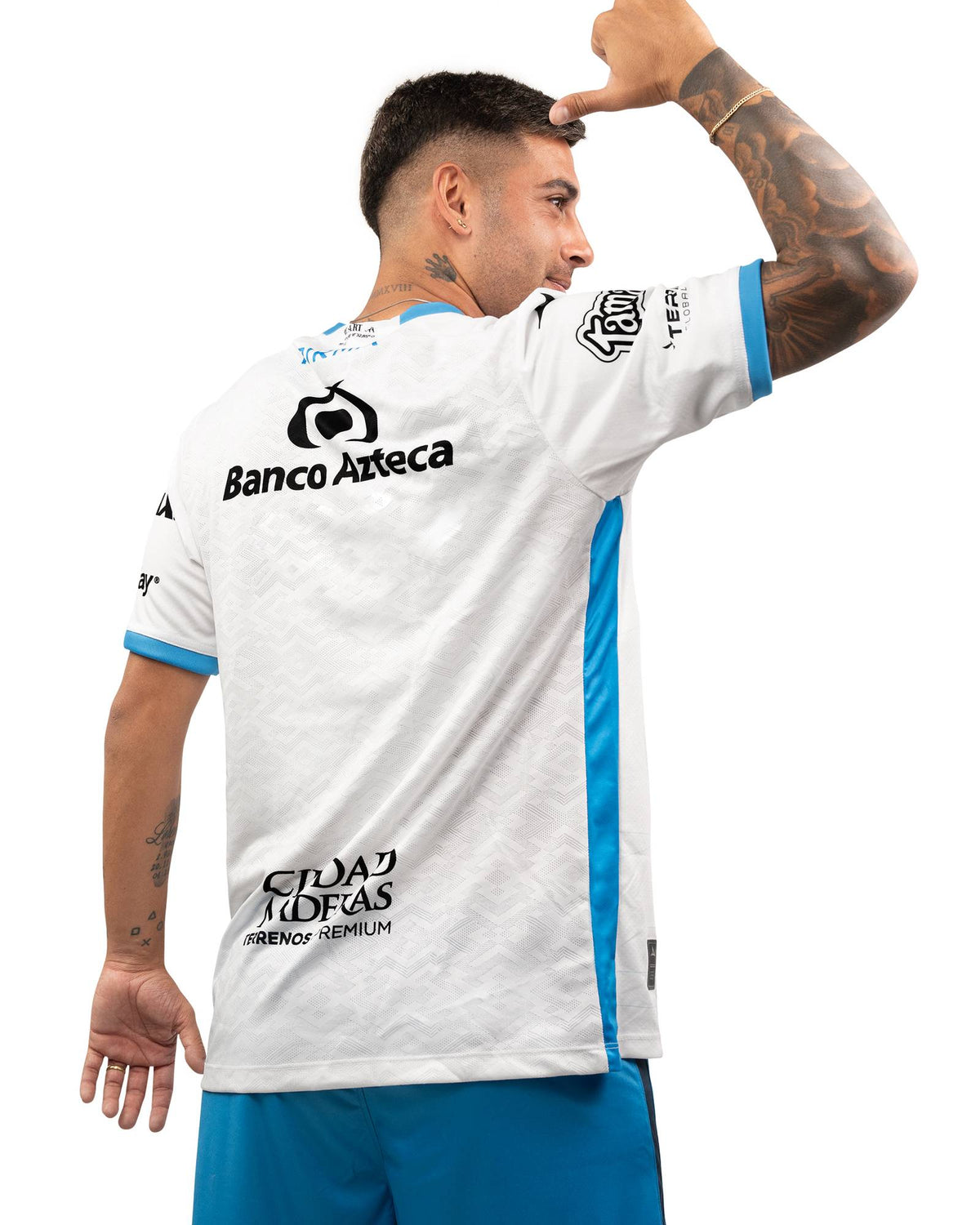 Pirma Men's Puebla Home Jersey 25/26 (White/Royal Blue) | SoccerWearhouse