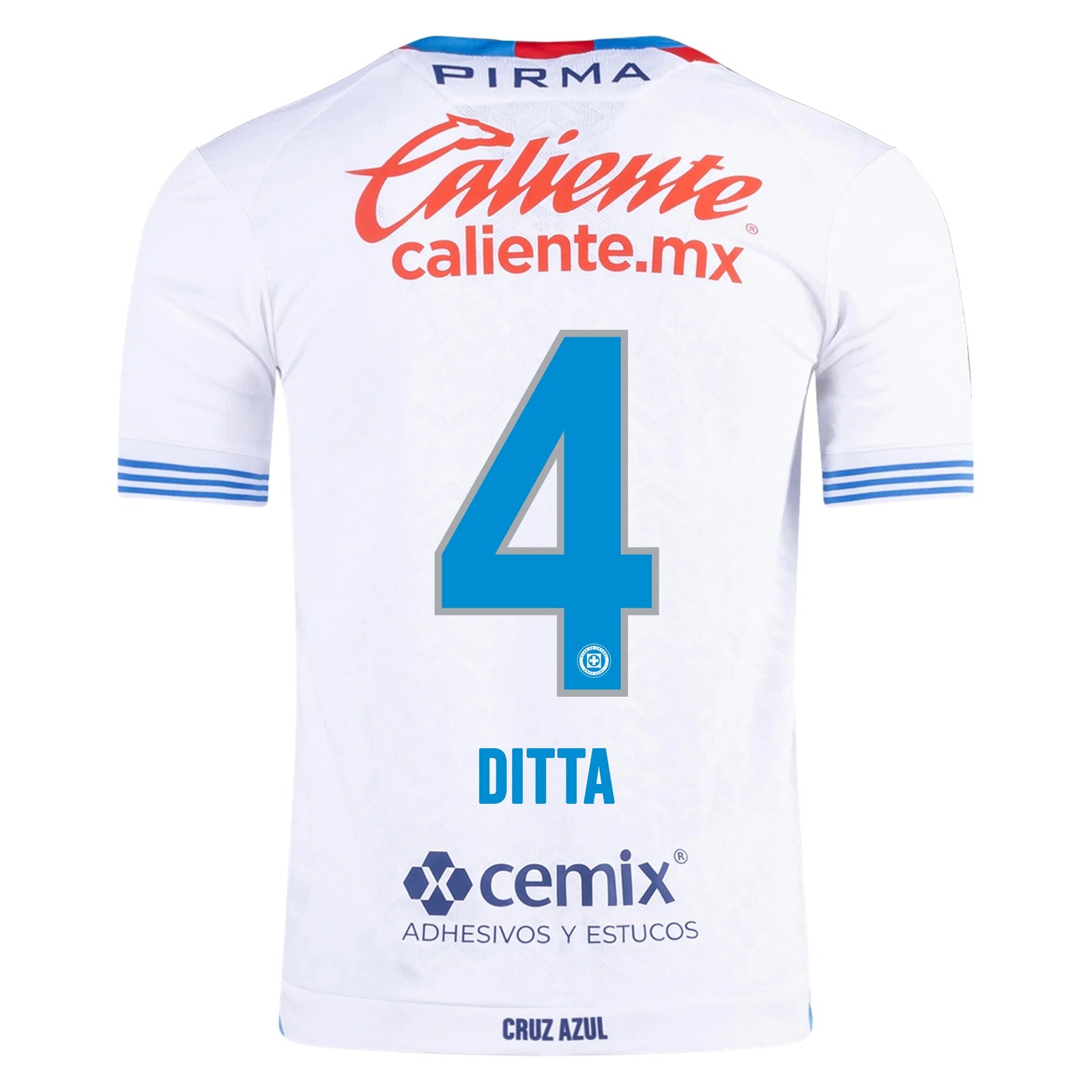 Pirma Willer Ditta Cruz Azul Away Jersey 24/25 (White/Blue) | SoccerWearhouse