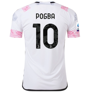 adidas Juventus Paul Pogba Away Jersey w/ Serie A 23/24 (White)