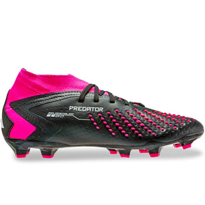 adidas Predator Accuracy.2 Firm Ground Soccer Cleats (Core Black/Shock Pink)