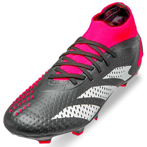 adidas Predator Accuracy.2 Firm Ground Soccer Cleats (Core Black/Shock Pink)