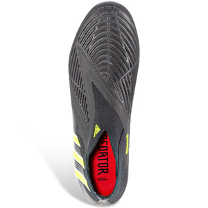 adidas Predator Edge+ Firm Ground Soccer Cleats (Core Black/Team Solar Yellow)