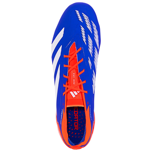 adidas Predator Elite FG Soccer Cleats (Lucid Blue/White/Solar Red)