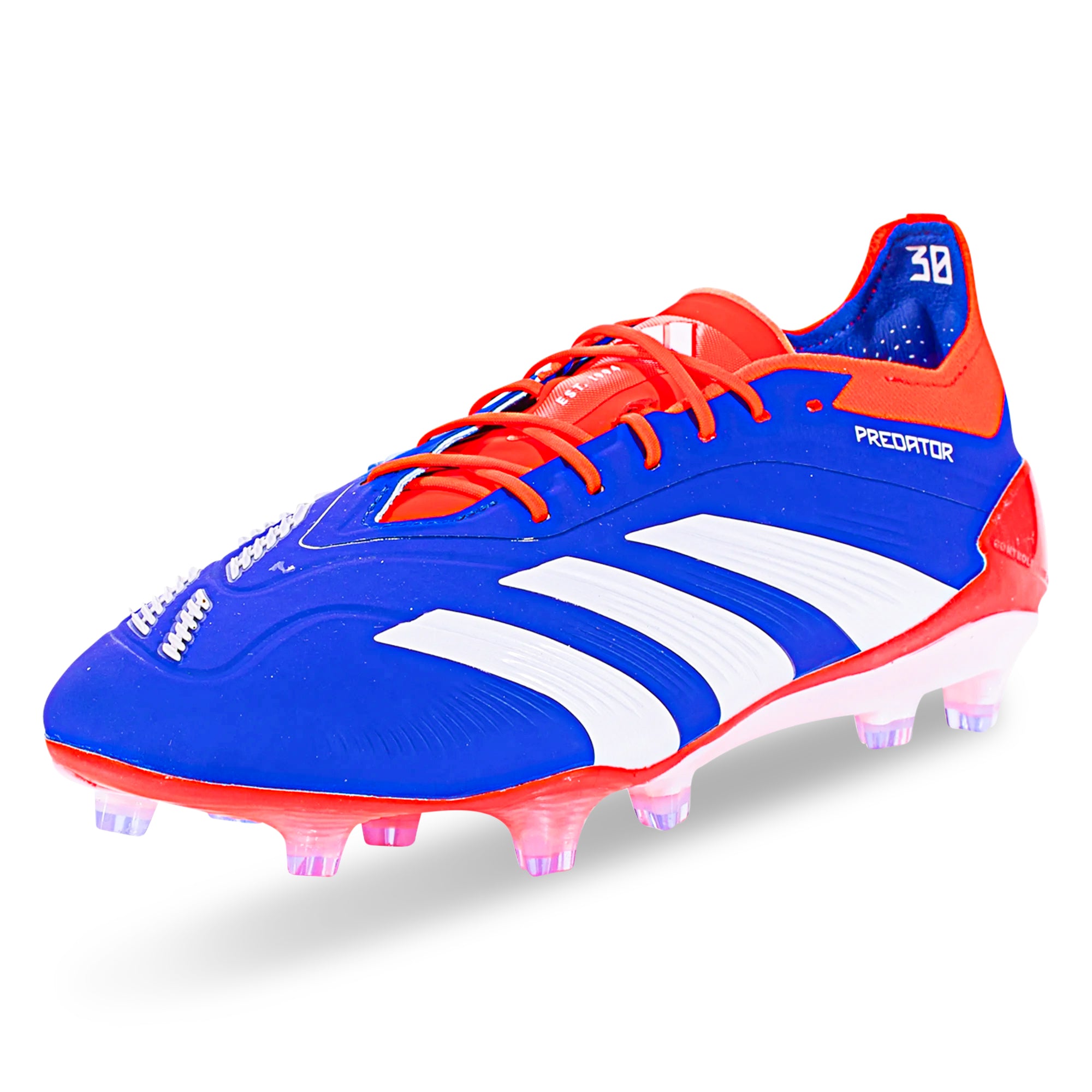 adidas Predator Elite FG Soccer Cleats (Lucid Blue/White/Solar Red