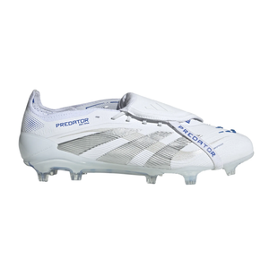 adidas Predator Elite FT FG Soccer Cleats (White/Silver Metallic/Bright Royal)