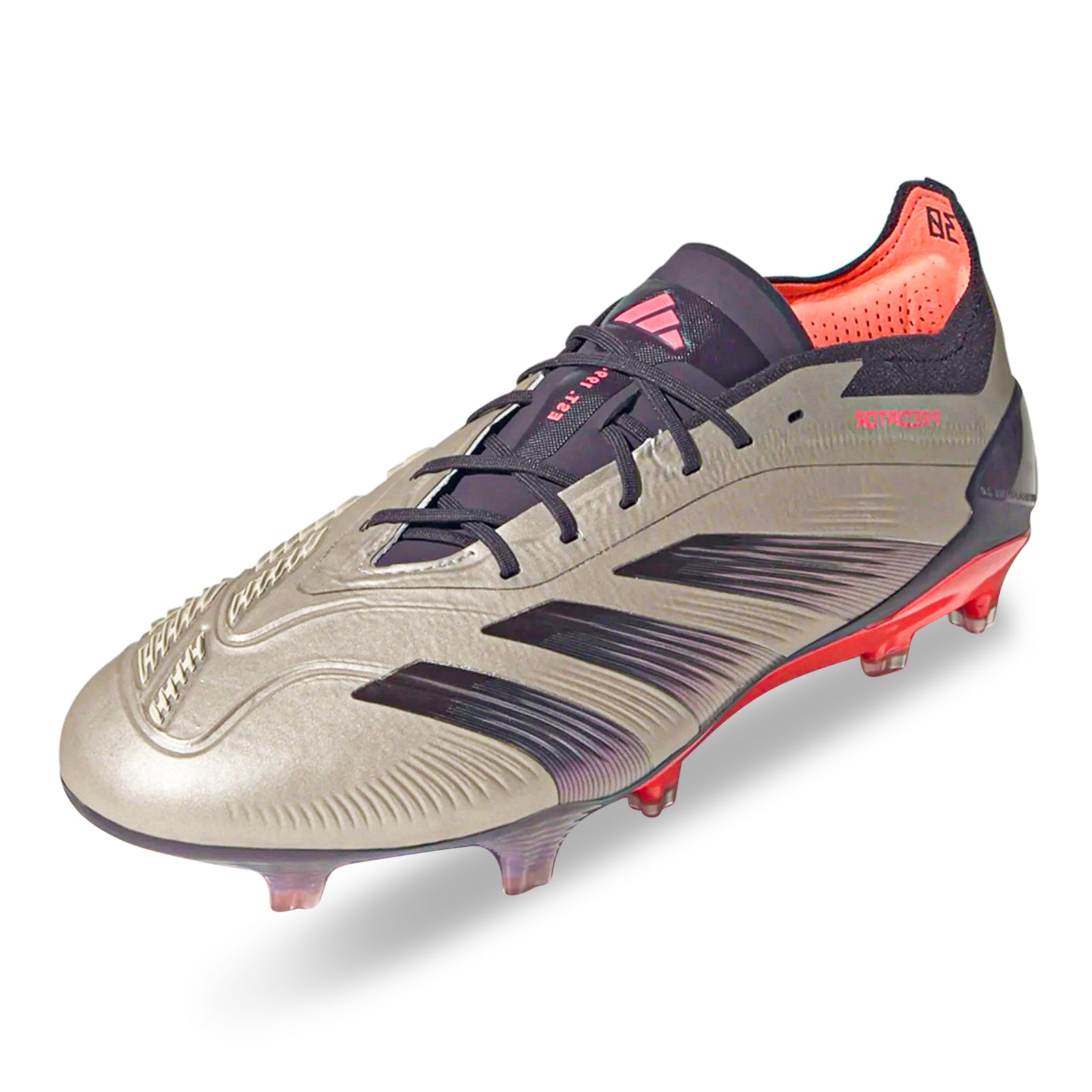 adidas Predator Elite FG Soccer Cleats (Platinum/Black/Carbon)