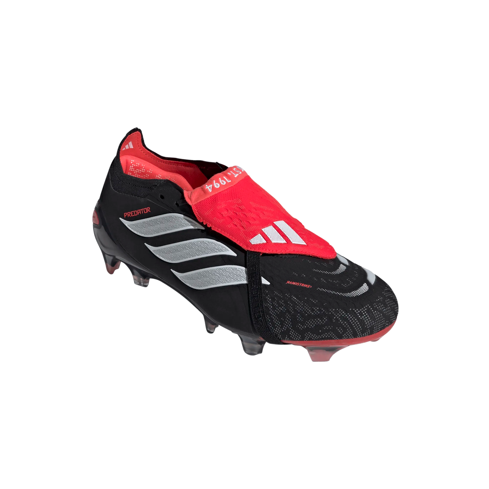 adidas Predator Elite FT Firm Ground Soccer Cleats (Black/White/Lucid Red)