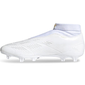 Adidas Predator League Laceless FG Soccer Cleat (Cloud White/Gold Metallic)