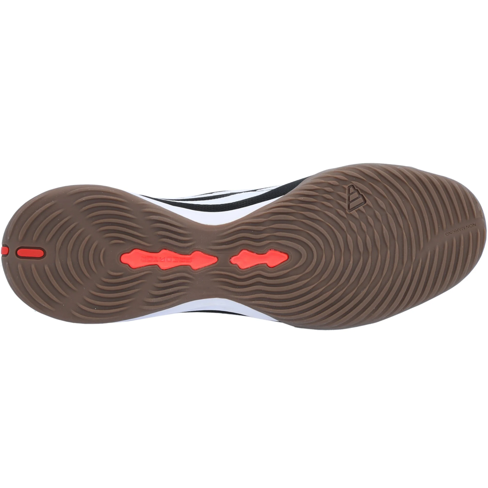 adidas Predator League FT Indoor Soccer Shoes (Black/White/Lucid Red)