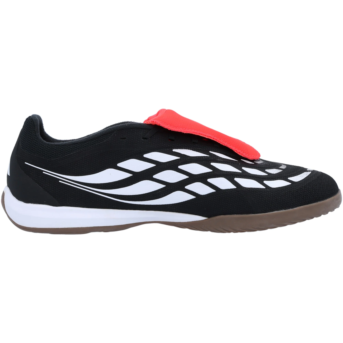 adidas Predator League FT Indoor Soccer Shoes (Black/White/Lucid Red)