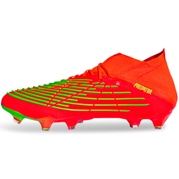 adidas Predator FG (Rojo solar/Verde solar) Soccer Wearhouse