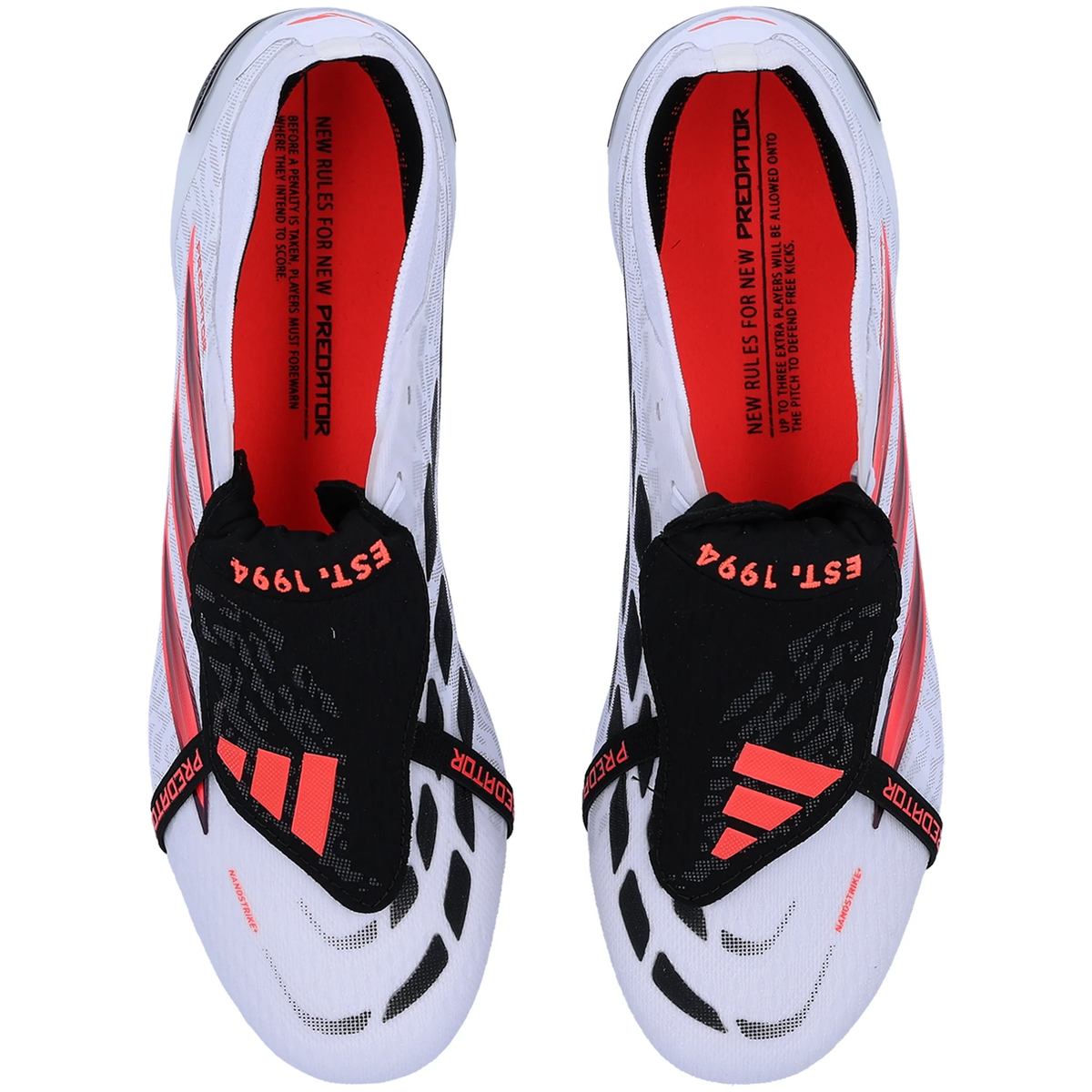 adidas Predator Elite FT Firm Ground Soccer Cleats (White/Black)