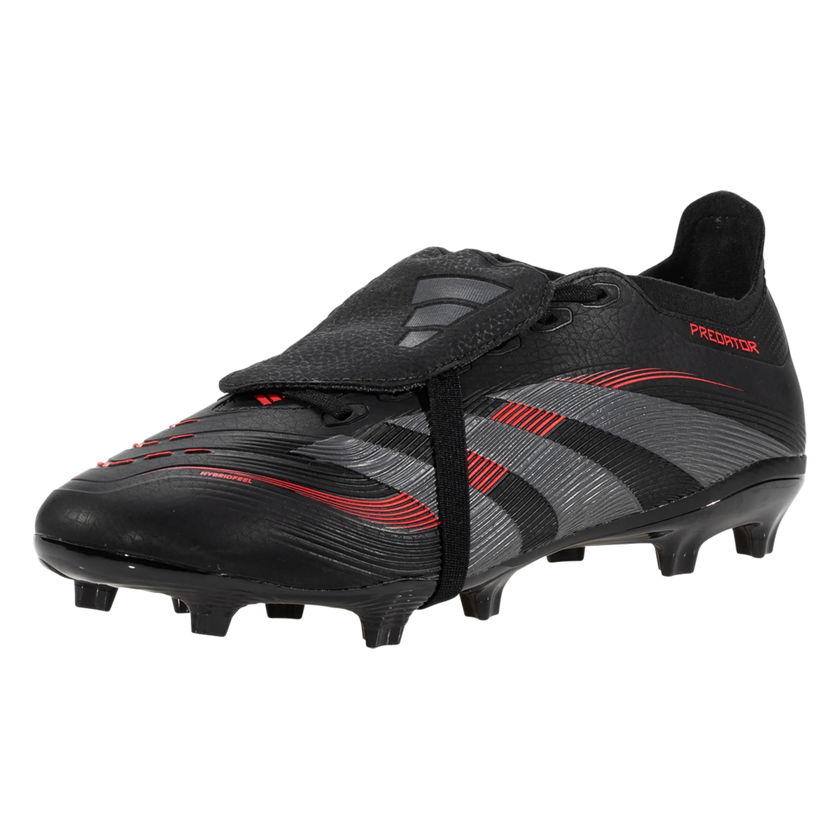 adidas Predator League FT FG/MG Soccer Cleats (Black/Grey/Red)