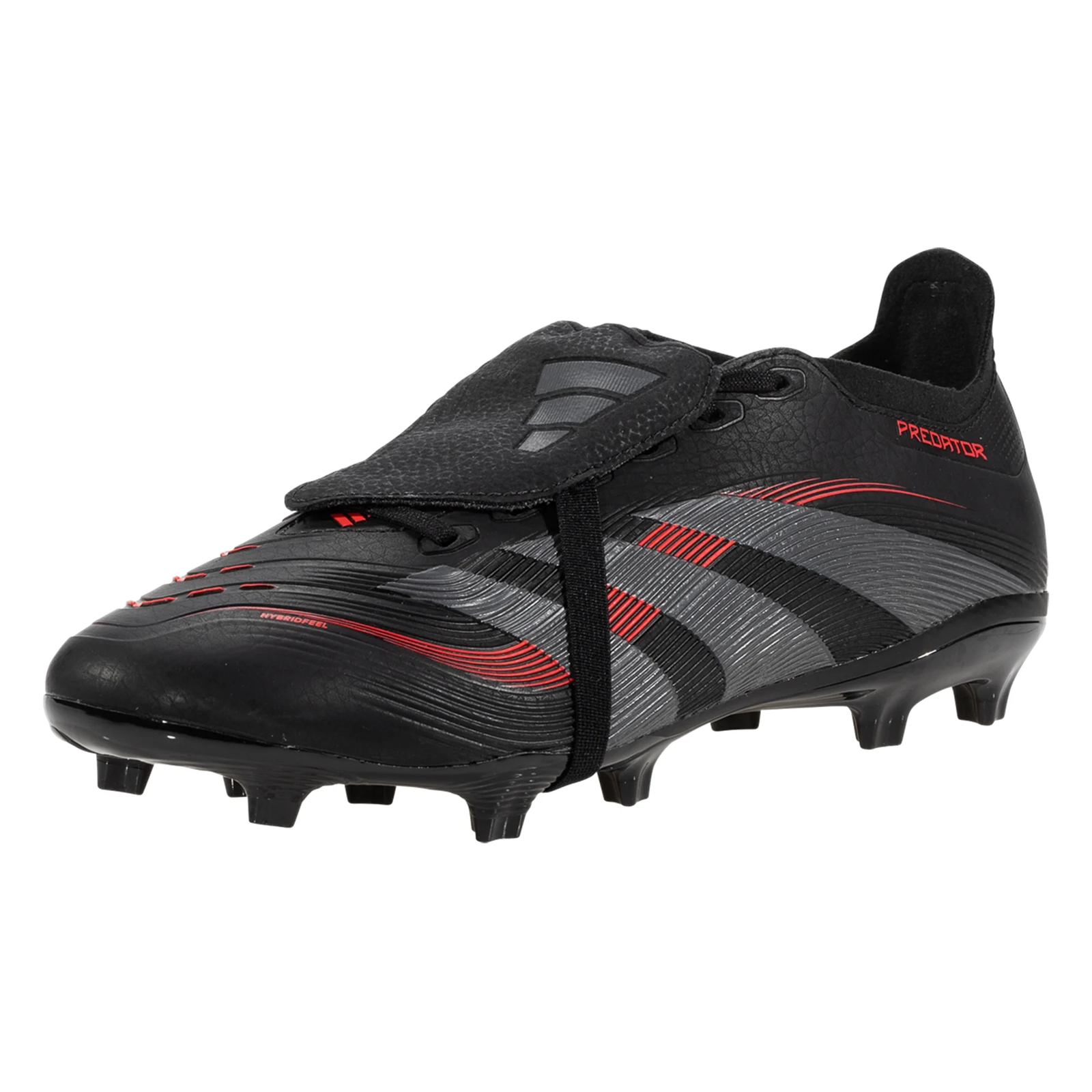adidas Predator League FT FG/MG Soccer Cleats (Black/Grey/Red)