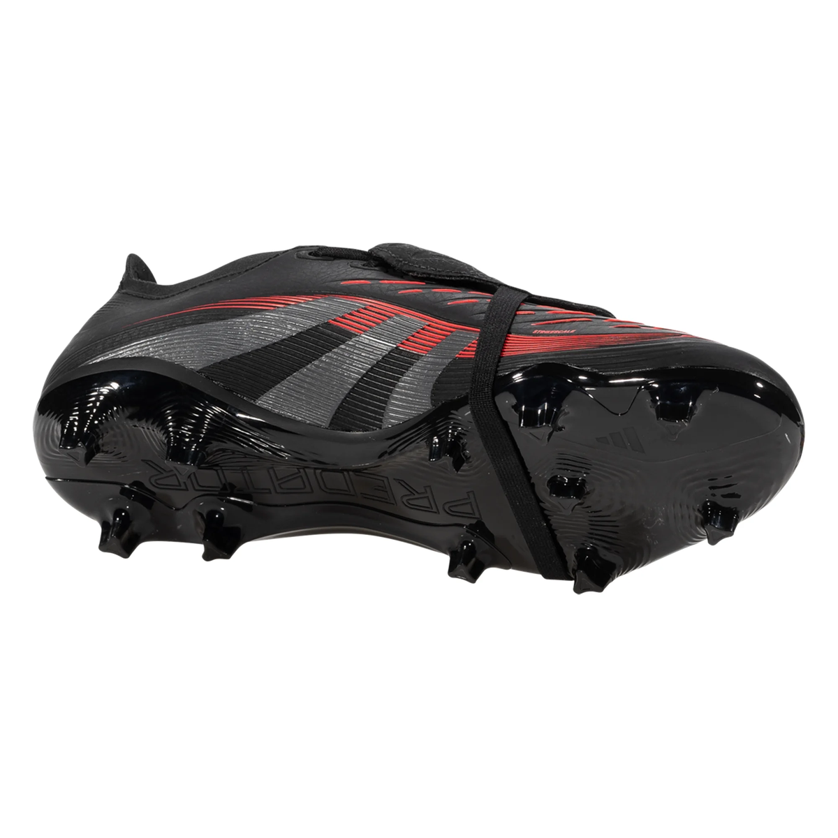 adidas Predator League FT FG/MG Soccer Cleats (Black/Grey/Red)