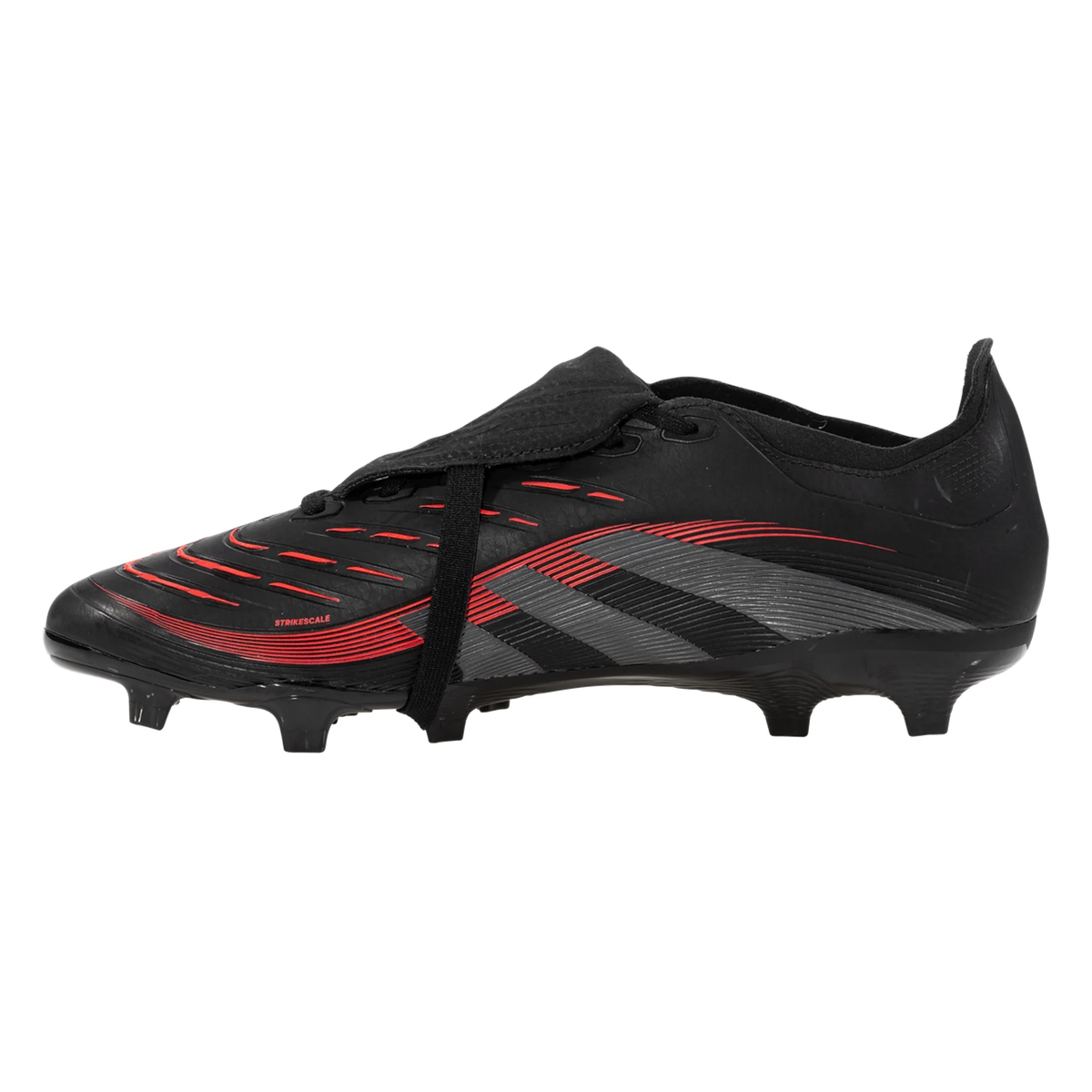 adidas Predator League FT FG/MG Soccer Cleats (Black/Grey/Red)