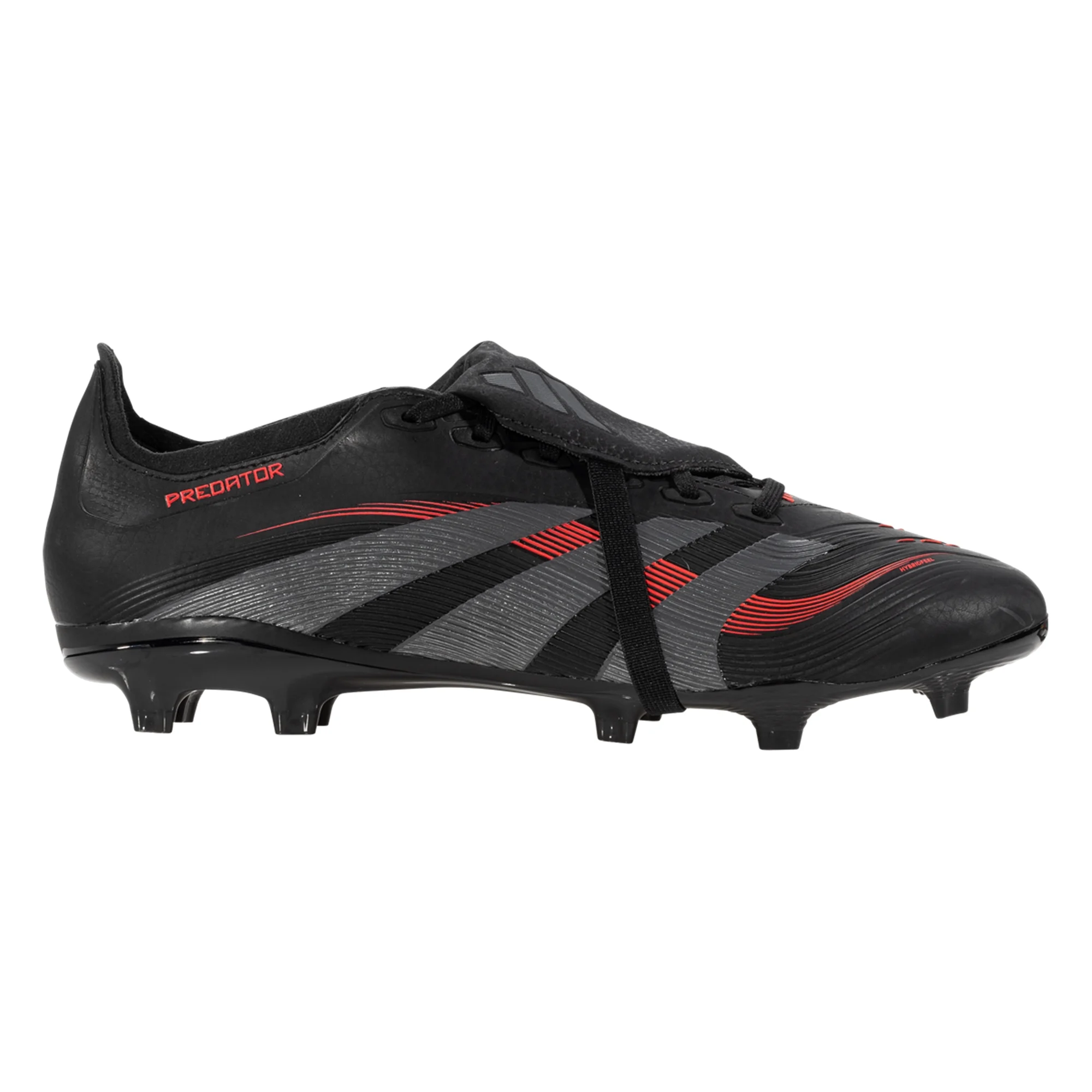 adidas Predator League FT FG/MG Soccer Cleats (Black/Grey/Red)