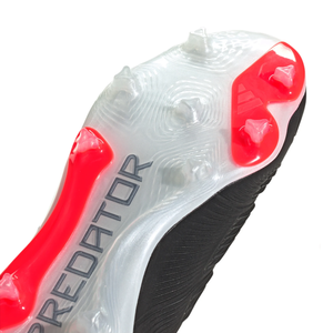 adidas Jr. Predator Elite LL Firm Ground Soccer Cleats (Core Black/White/Solar Red)