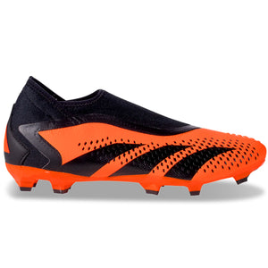 adidas Predator Accuracy.3 Laceless Firm Ground Soccer Cleats (Tea Solar Orange/Black)