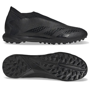 adidas Predator Accuracy.3 Laceless Turf Soccer Shoes Core Black Soccer Wearhouse