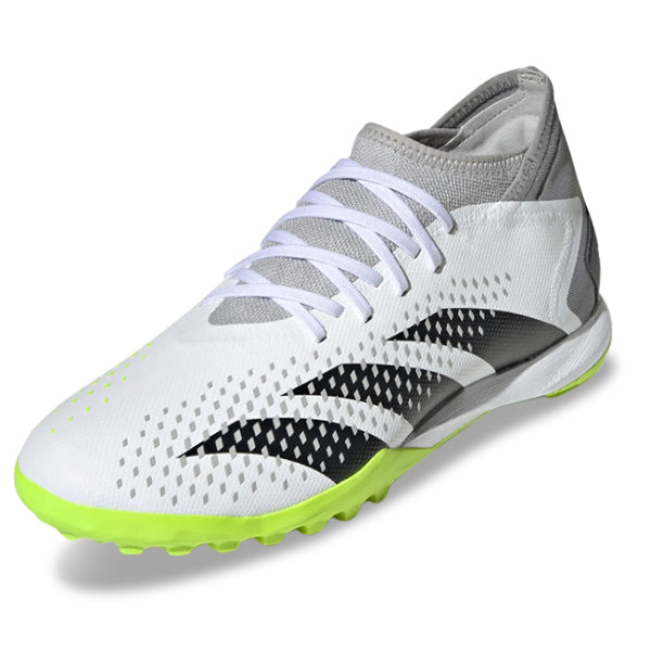 adidas Predator Accuracy.3 Turf Soccer Shoes (White/Lucid Lemon)