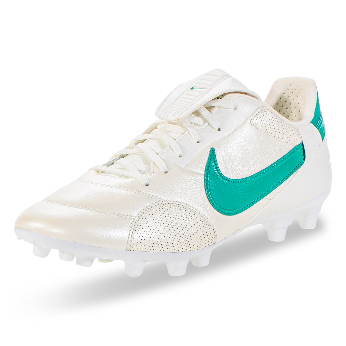 Nike Premier III FG Soccer Cleats (Metallic Summit White/Mystic Green ...