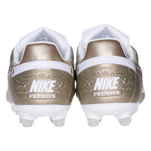 Nike Premier III Firm Ground Soccer Cleats (Metallic Gold Grain/White)