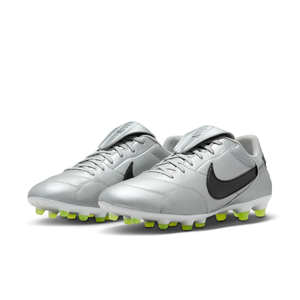Nike Premier III Firm Ground Soccer Cleats (Metallic Silver/Black-Volt)